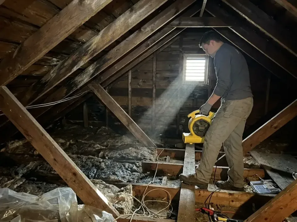 attic-water-damage-drying-proc-007 — frequently asked questions, Emergency Water Extraction & 24/7 Flood Response in Emporia…